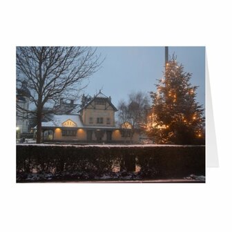 Christmas cards: The classified tram station of De Haan