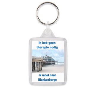 sleutelhanger Blankenberge ik heb geen therapie nodig... - Blankenberge souvenirs - Belgium Pier