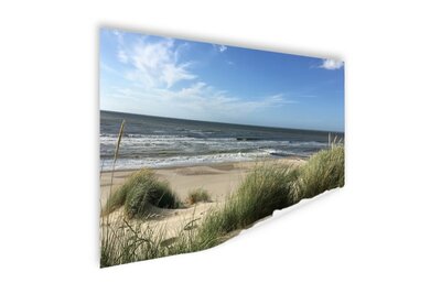 poster duinen - gras - strand - zee - souvenir aan uw vakantie aan zee - souvenirs from the sea