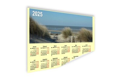 Kalenderposter Meerblick - Wanddekoration - Kalender 2025 - Wandkalender 2025 - Jahreskalender 2025 - Meer - Souvenirs aus dem Meer - Fotogesch