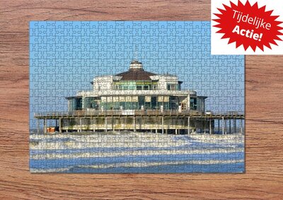 Puzzle - 500 Teile - Blankenberge - Blankenbergse Pier - Souvenirs aus dem Meer - Fotogeschenk - Puzzle - Fotopuzzles - Box mit bedrucktem Schl