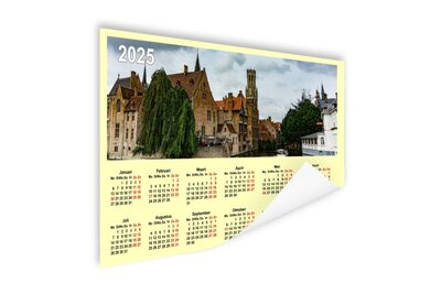 Brugge - kalender poster - souvenirs Brugge - jaarkalender - wandkalender - fotocadeau - Souvenirs from the sea