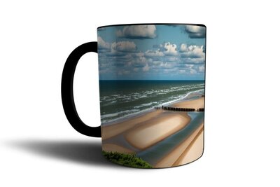 tasses - vue sur la mer - tasse à café - 350 ml - sachet de thé - sachet de café - lait au chocolat - Un excellent cadeau pour quelqu'un qui ai