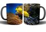 mokken zeeleven - koraalriffen met gele vissen - mokken - dieren - natuur - koffiemok - theemok - warme dranken - chocolademelk - 325 ml - souv_