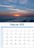 calendar 2025 - sunset - sea - maritime - sea view - Monthly calendar 2025 - 12 beautiful photos of sunset at sea - wall calendar with week num_