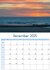 calendar 2025 - sunset - sea - maritime - sea view - Monthly calendar 2025 - 12 beautiful photos of sunset at sea - wall calendar with week num_