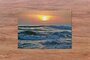 puzzle 500 pieces - with beautiful printed box - sunset at sea - waves - souvenirs from the sea - photo gift_