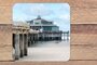 Blankenberge set of coasters with photo - 10 x 10 cm - heat-resistant vinyl - sustainable - souvenirs from the sea - souvenirs Blankenberge_